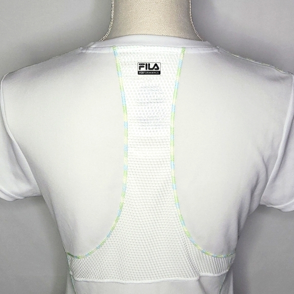 FILA SPORT ▪︎ WOMEN'S WHITE ATHLETIC TOP ▪︎ SIZE M - Picture 6 of 9